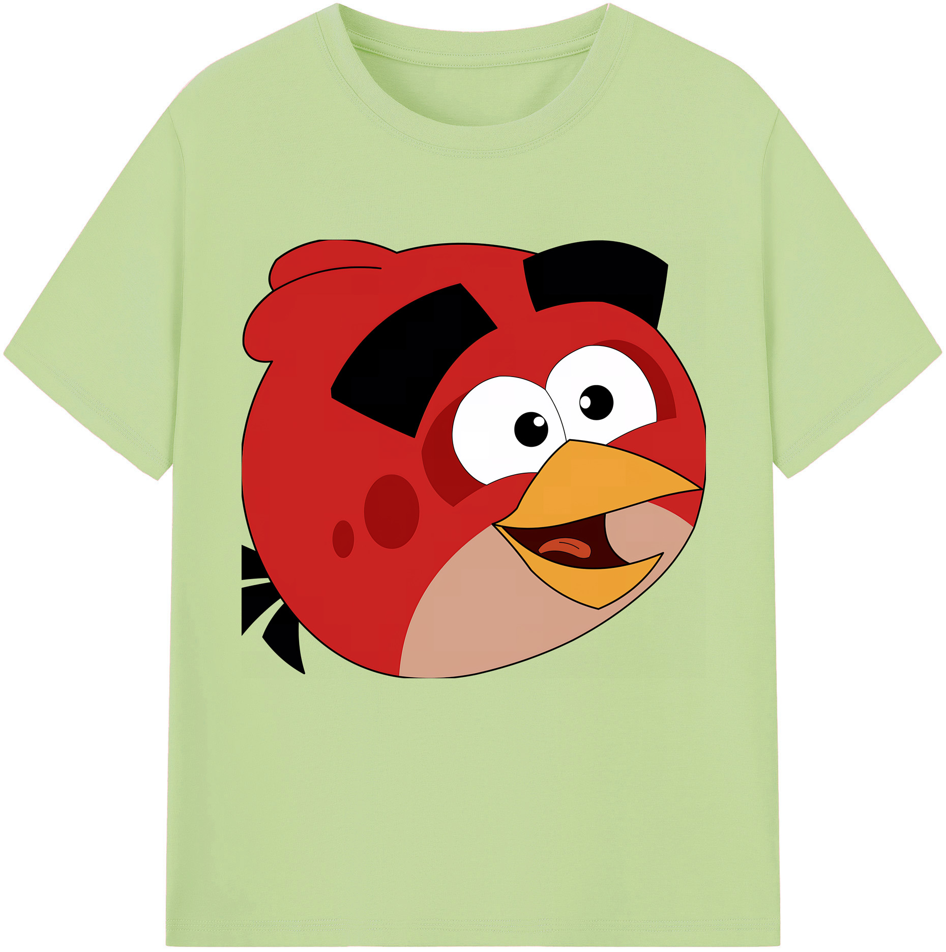 （画像用） Angry Birds アングリーバード 綿100％半袖Tシャツ（フロントプリント）